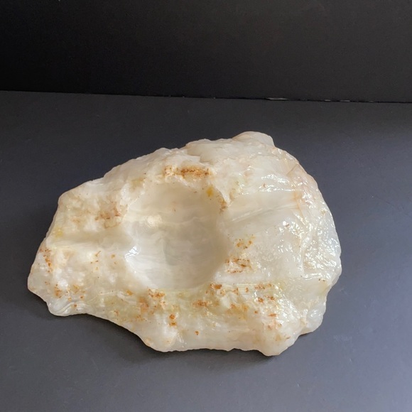 Stone Ashtray Trinket Ring Holder Decorative Barware - Picture 1 of 11